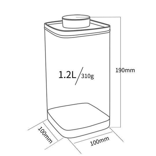 Ankomn Everlock 1.2L Airtight Food Storage Containers - Neat Street Philippines