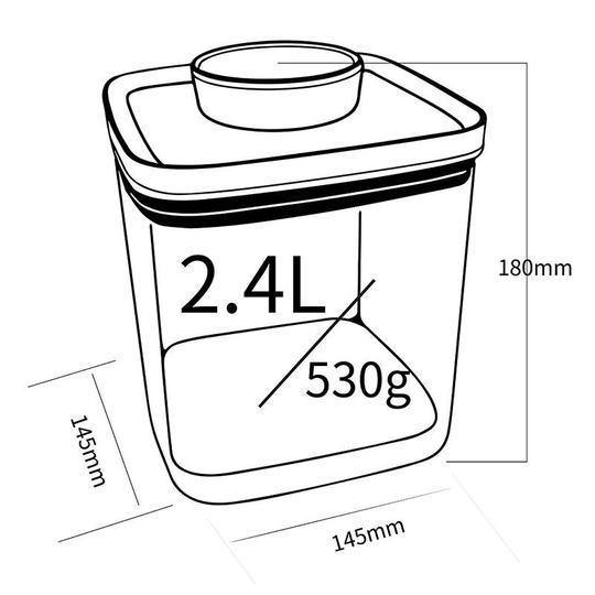 Ankomn Turn N Seal 2.4L Vacuum Food Storage Containers - Neat Street Philippines
