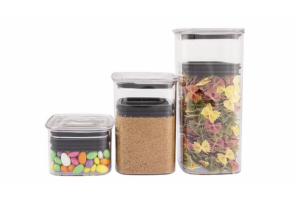 Airscape Lite Vacuum Airtight Canister Clear Plastic - Large 10" - Neat Street Philippines