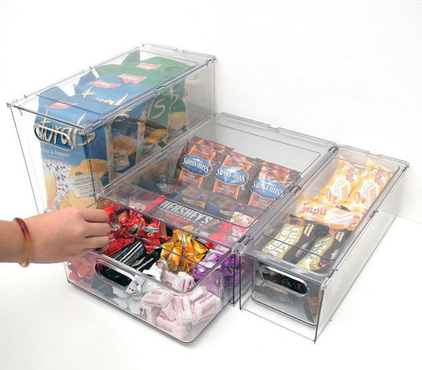 Clear Stax Drawers - Clear Transparent Stackable Multipurpose Drawers