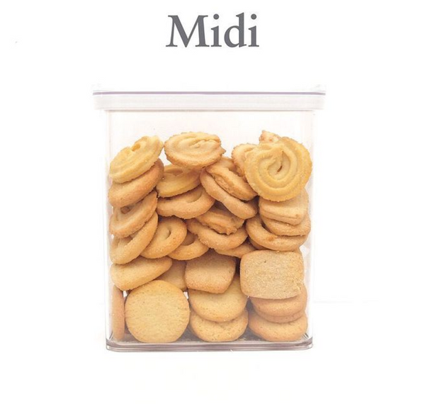 Clear Stax Pancan - Clear Transparent Food Pantry Canister / Container / Organizer / Decanter