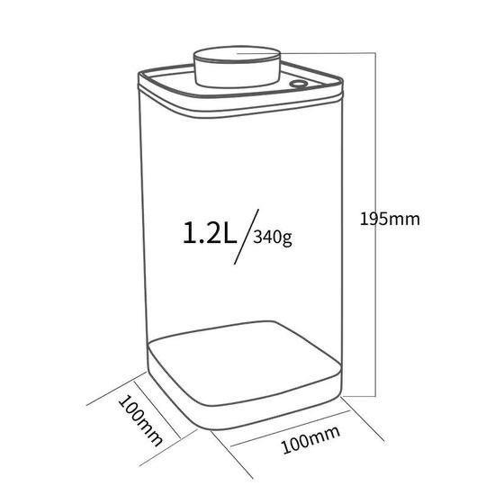 Ankomn Turn N Seal 1.2L Vacuum Food Storage Containers - Neat Street Philippines