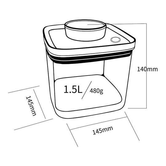 Ankomn Turn N Seal 1.5L Vacuum Food Storage Containers - Neat Street Philippines