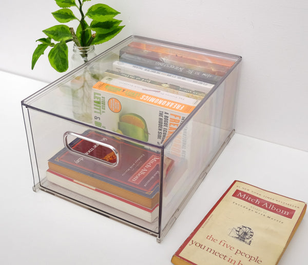 Clear Stax Drawers - Clear Transparent Stackable Multipurpose Drawers