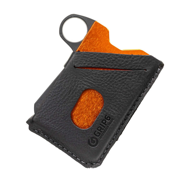 Grip6 RFID Wallet (With Loop, Black Leather) - Neat Street Philippines