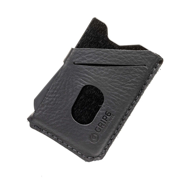 Grip6 RFID Wallet (No Loop, Black Leather) - Neat Street Philippines