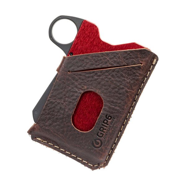 Grip6 RFID Wallet (With Loop, Brown Leather) - Neat Street Philippines
