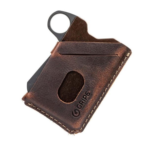 Grip6 RFID Wallet (With Loop, Brown Leather) - Neat Street Philippines
