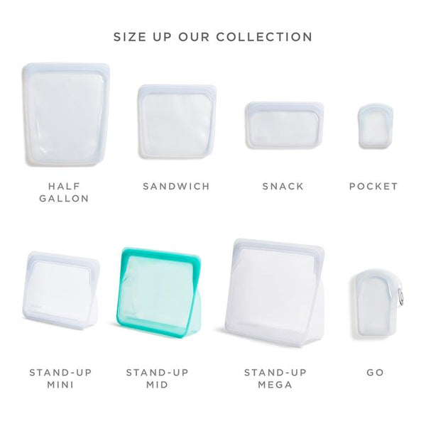Stasher Airtight Reusable Silicone Bag - Stand Up Mid Size
