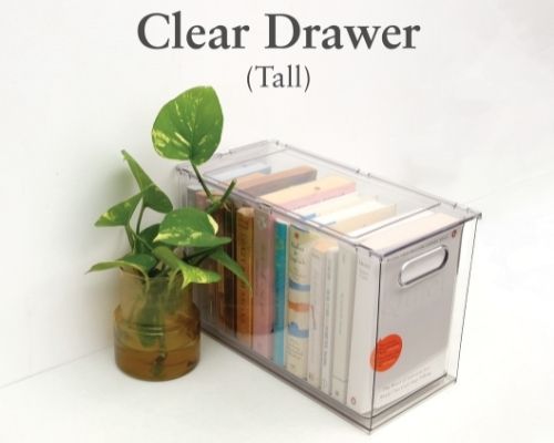 Clear Stax Drawers - Clear Transparent Stackable Multipurpose Drawers