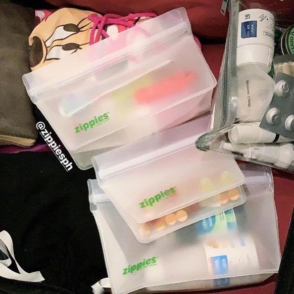 Zippies Small Reusable Stand Up Bags (Pack of 3) - White - Neat Street Philippines