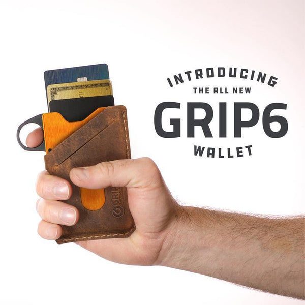 Grip6 RFID Wallet (With Loop, Brown Leather) - Neat Street Philippines